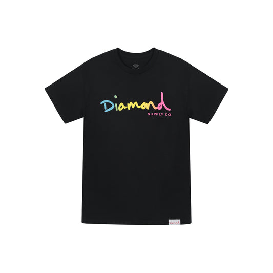 Polera Diamond Supply Fade Black