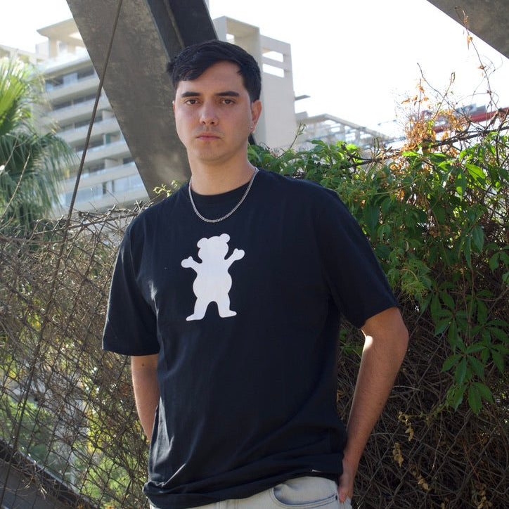 Polera Grizzly Griptape OG Bear Black