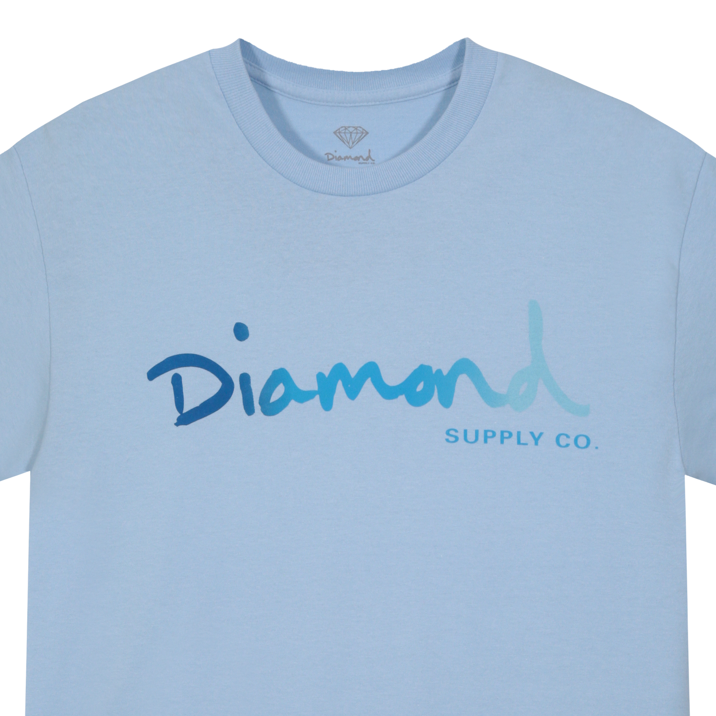 Polera Diamond Supply Fade Ligjt Blue