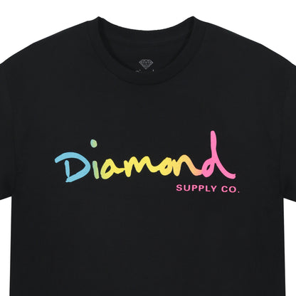 Polera Diamond Supply Fade Black