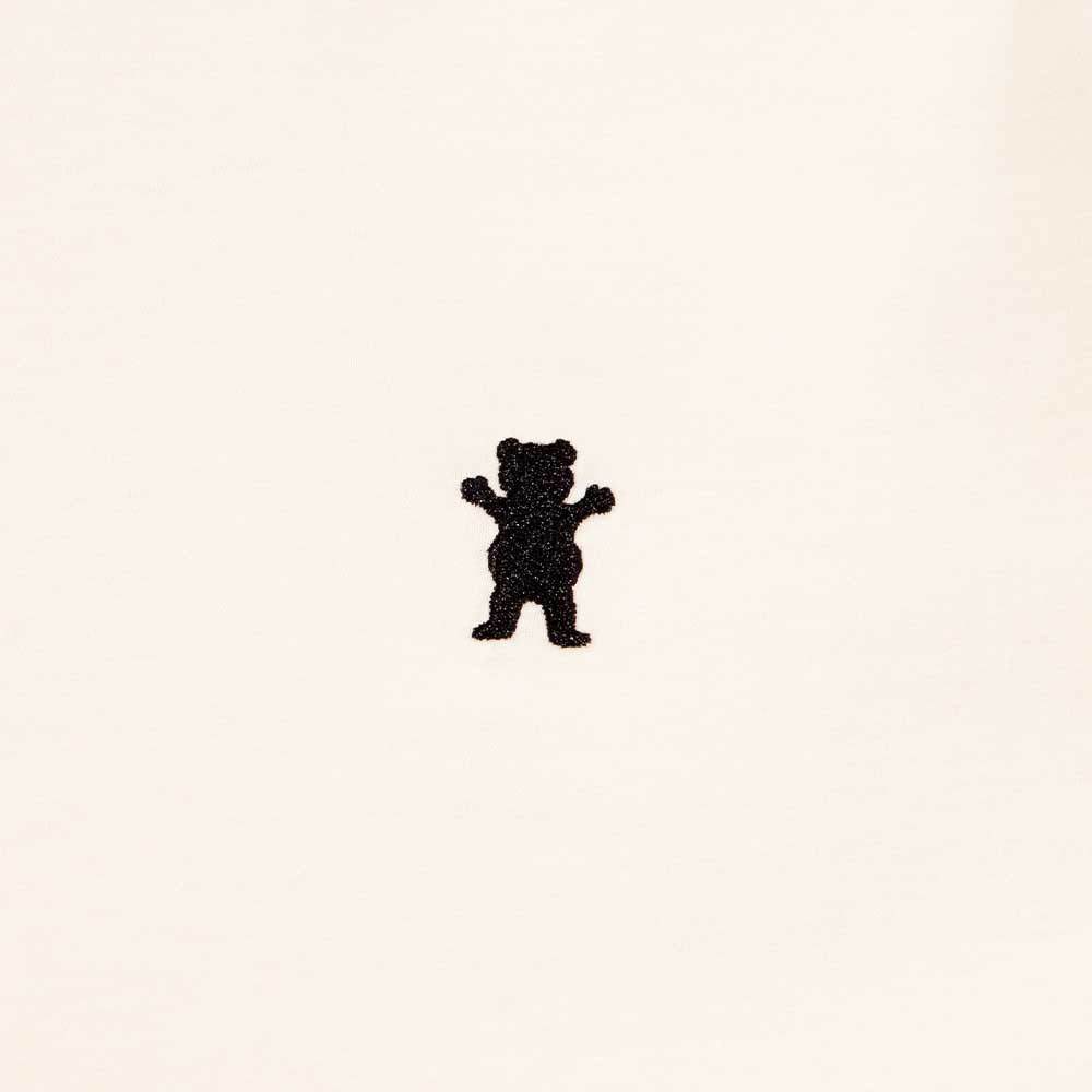 Polera Grizzly Embroidered OG Bear White Cream