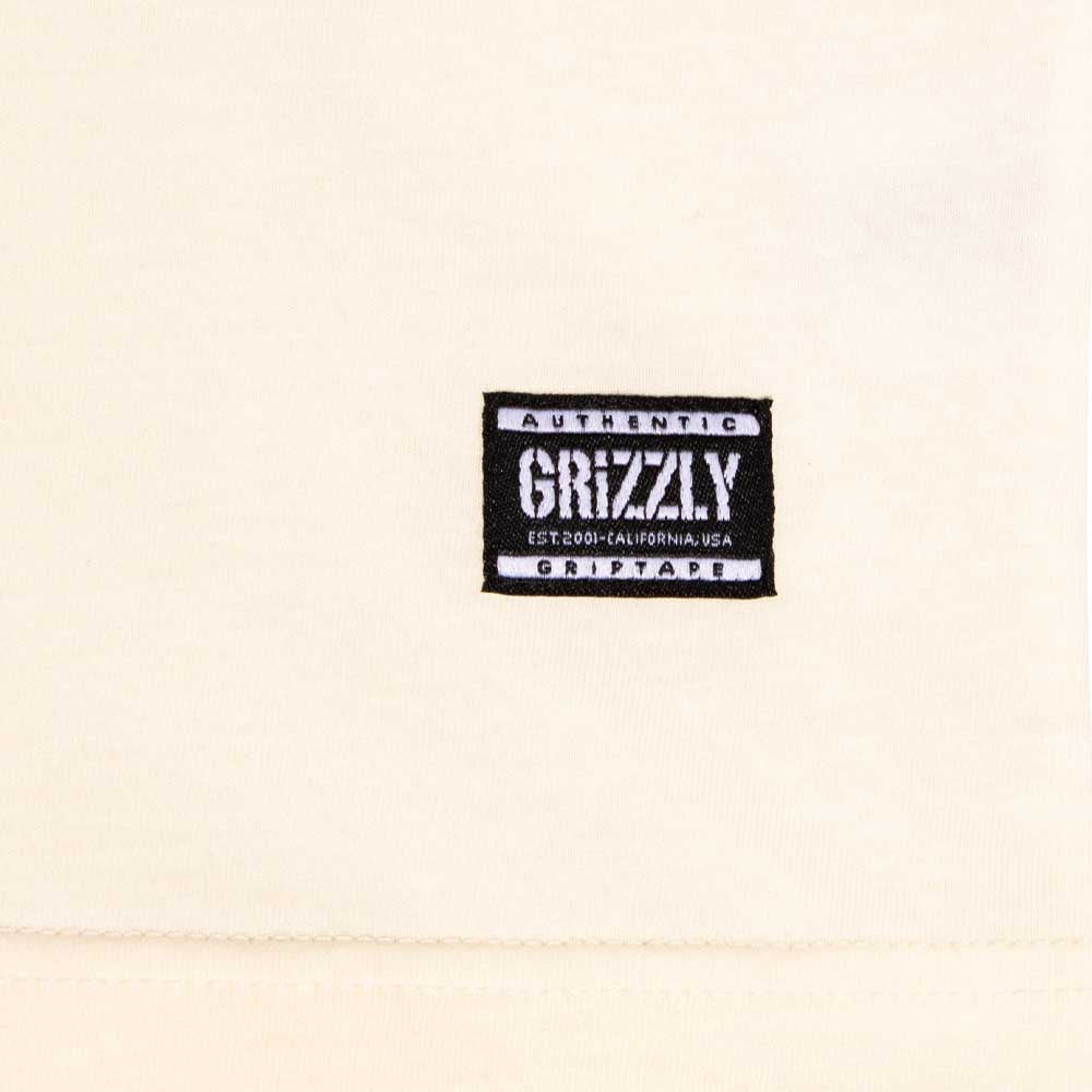 Polera Grizzly Embroidered OG Bear White Cream