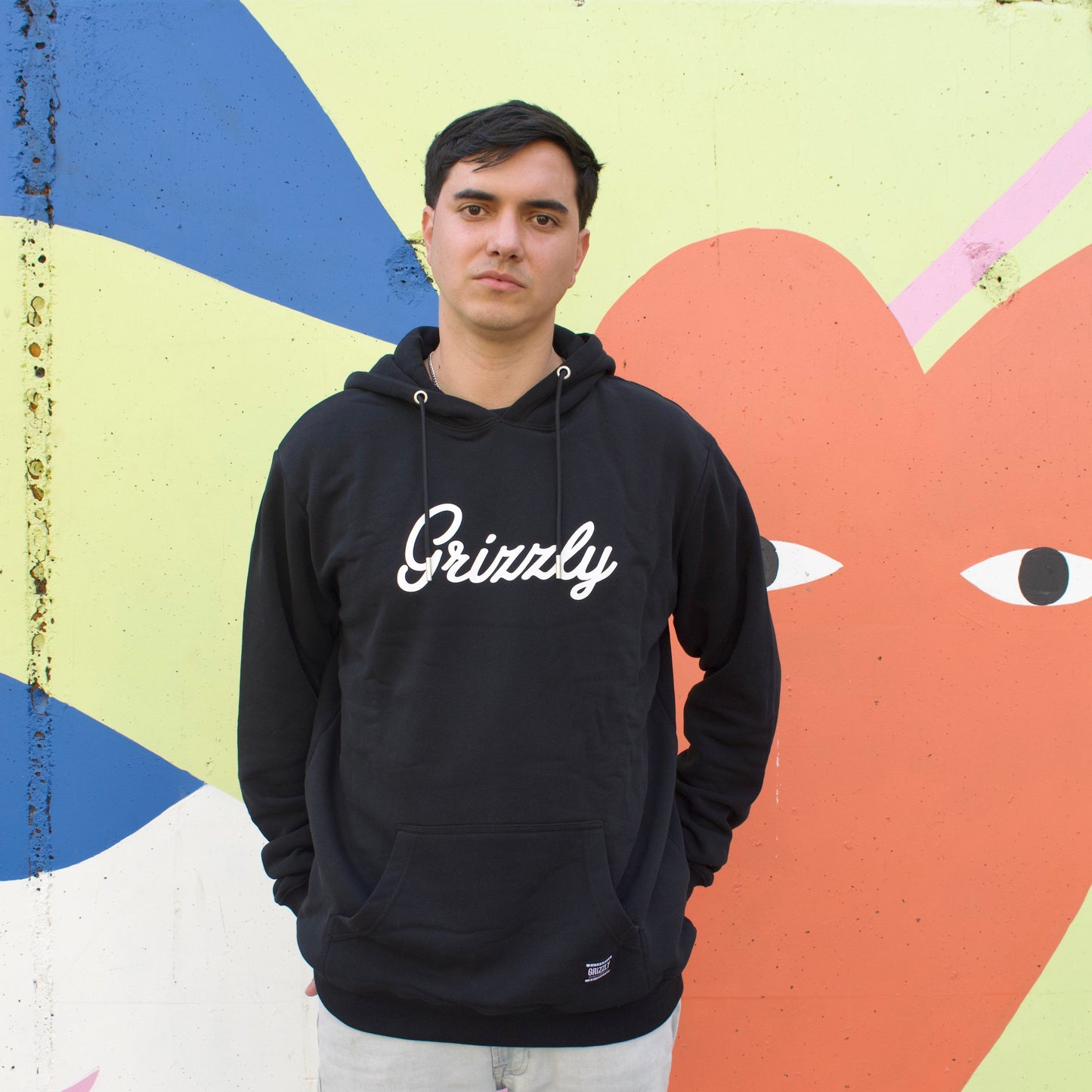 Poleron Grizzly Embroidered Black