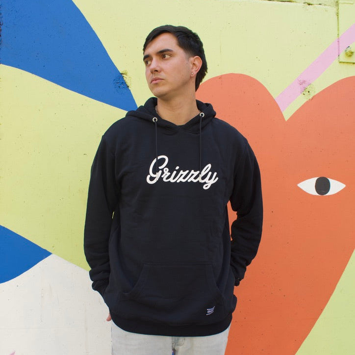 Poleron Grizzly Embroidered Black