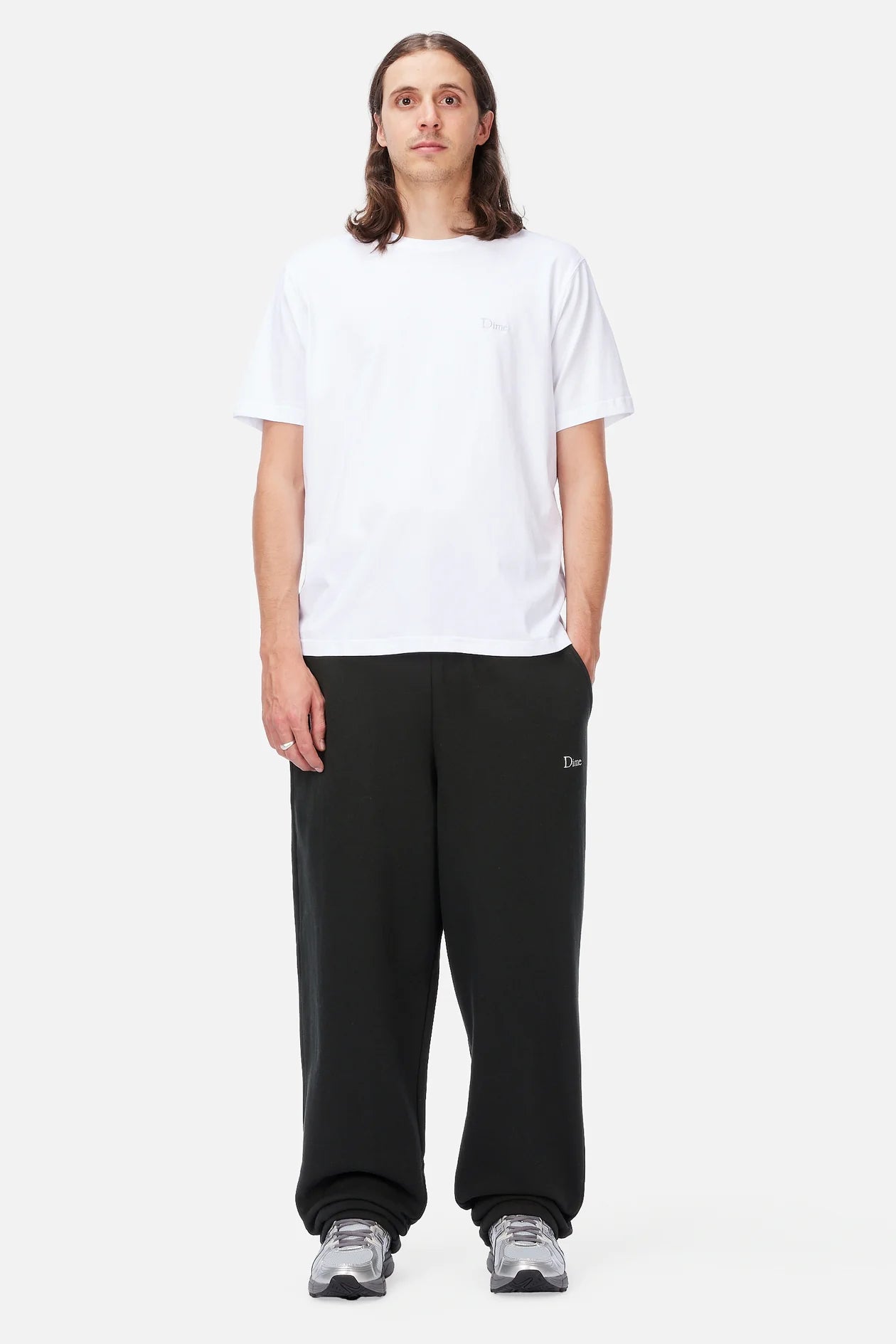 Polera Dime Classic Small Logo White