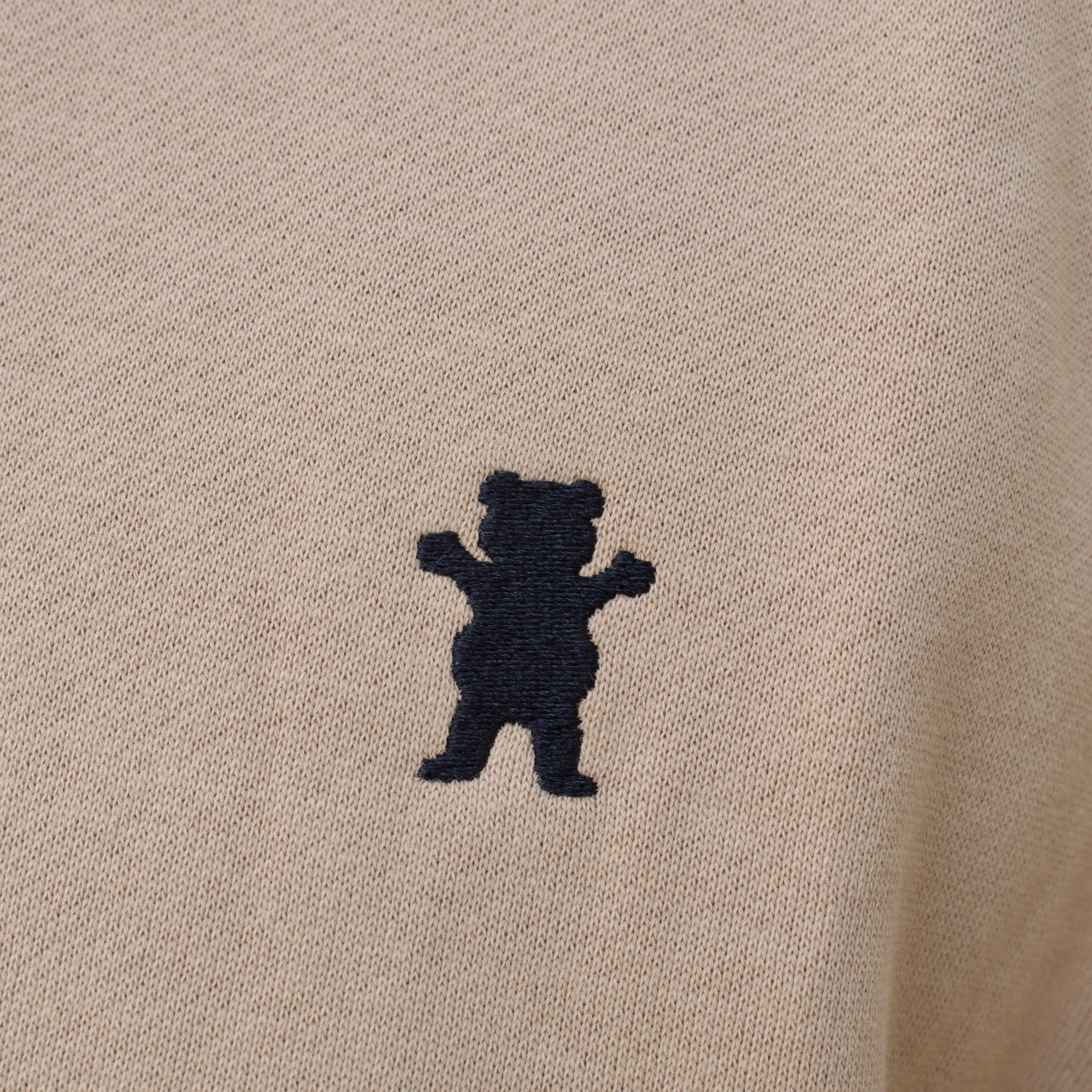 Polera Grizzly Embroidered OG Bear Light Brown