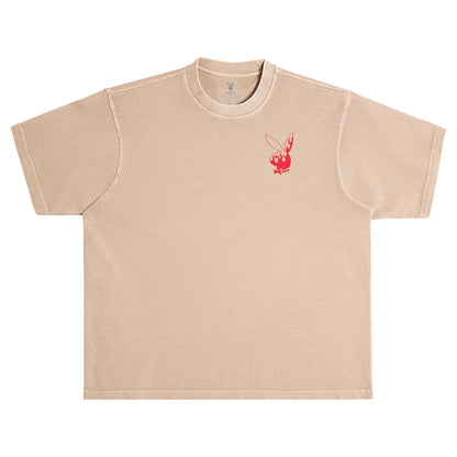 Polera Color Bars Boxy Fit Flames 2.0 Burro