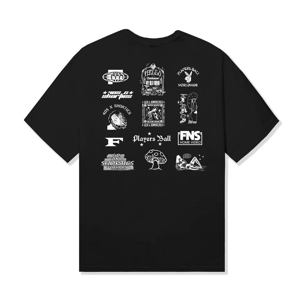 Polera 40S And Shorties Grid Black