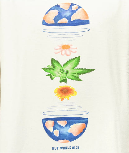 Polera Huf Manga Larga We Are The World Natural