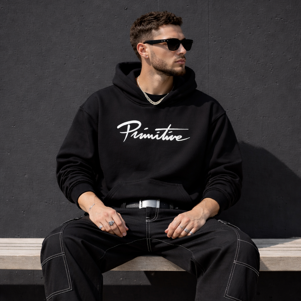 Polerón Primitive Nuevo Script Black