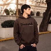 Polerón Diamond Supply Og Script Dark Chocolate
