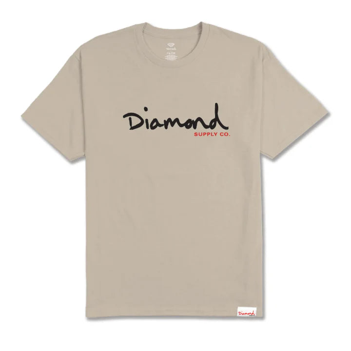 Polera Diamond Supply Script Natural