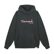 Poleron DIAMOND OG Script Black Logo Pigment Black / Pink