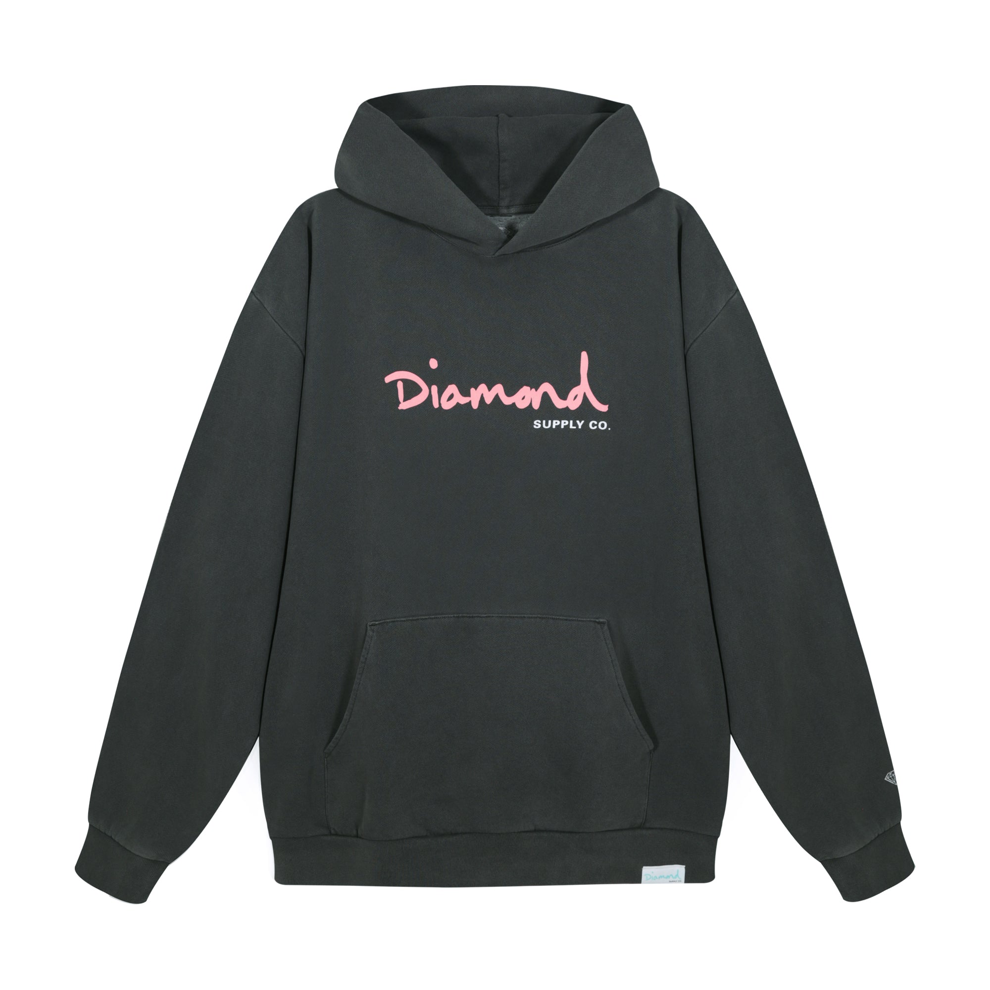 Poleron DIAMOND OG Script Black Logo Pigment Black / Pink