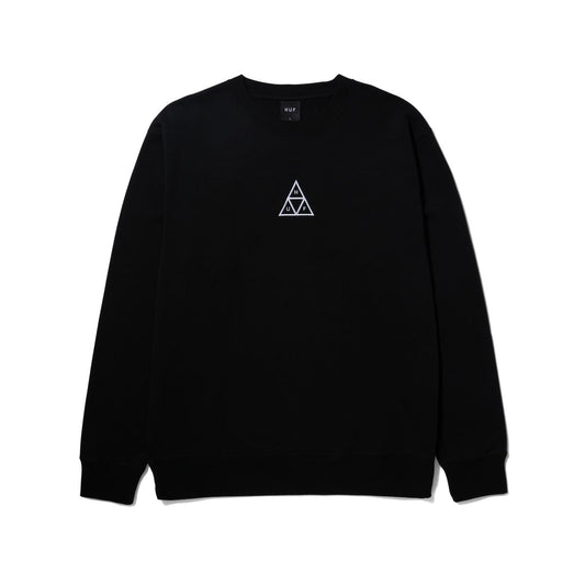 Crewneck Huf SET TRIPLE TRIANGLE Black.